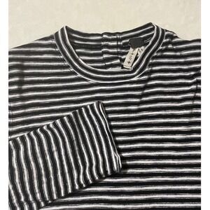 We The Free Striped‎ Tunic Top Button Back Long Sleeve Tee Shirt Size Small